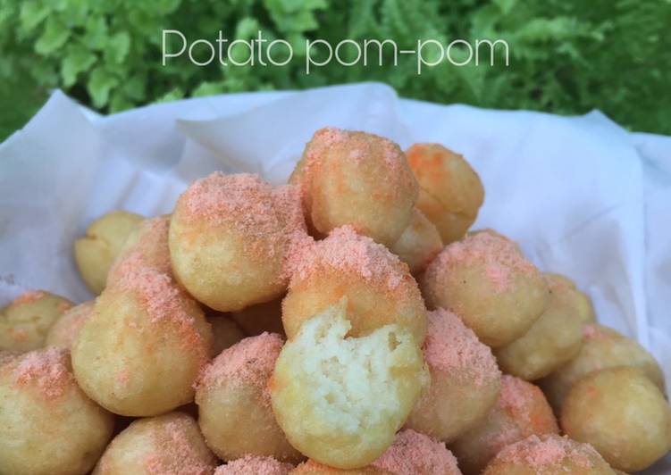 Potato pom-pom (bola-bola kentang keju)