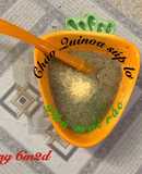 Cháo quinoa súp lơ phô mai rắc