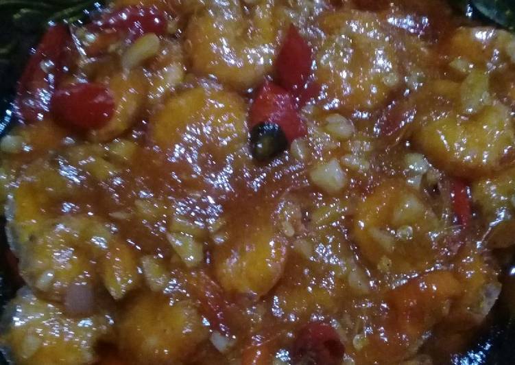 Udang saus sambal manis