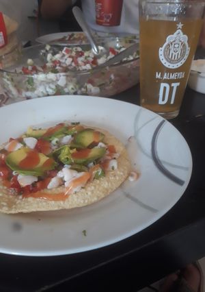Una foto de Ceviche de pescado lenguado