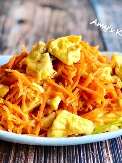 紅蘿蔔炒蛋 /清冰箱料理 的食譜成品照片