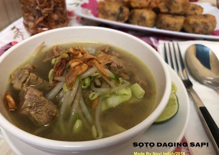 Resep Soto Daging Sapi Anti Gagal