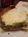 Tarta de brócoli con harina de garbanzos
