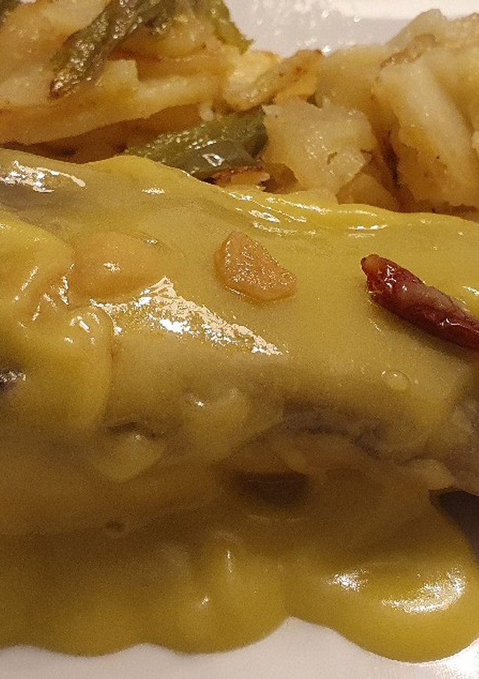Una foto de Bacalao al Pil Pil