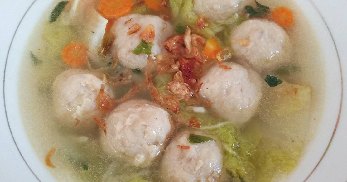 Resep Sup Bakso Sawi Putih Oleh Nur Ekayanti Cookpad