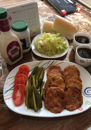 عکسی از دستور کوکو‌ سیب زمینی
