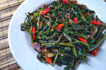 Resep Tumis kangkung gurih Anti Gagal