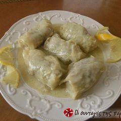 A picture of Greek Stuffed Cabbage Leaves (Lahanodolmades).