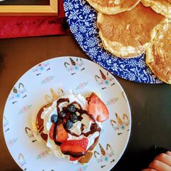 A picture of Fluffy pancakes.