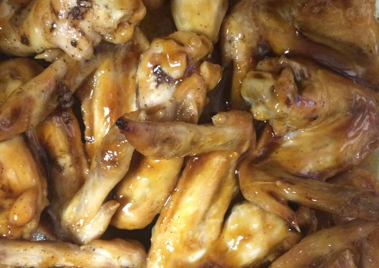 Simple Way to Prepare Favorite Honey Teriyaki Chicken Wings