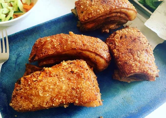 Deep Fried Pork Belly Recipe By Mia Cookpad