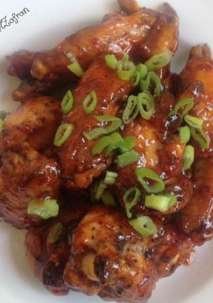 Foto resep Ayam madu pedas simple / Spicy chicken wings