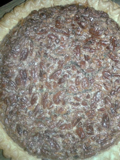 A picture of Grandmother's Pecan pie.