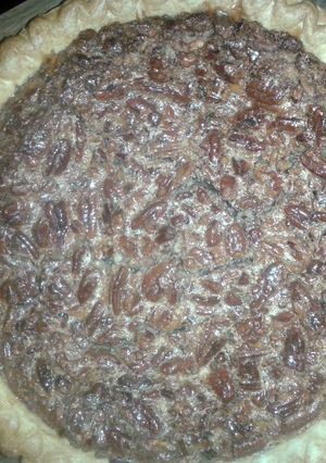 A picture of Grandmother's Pecan pie.