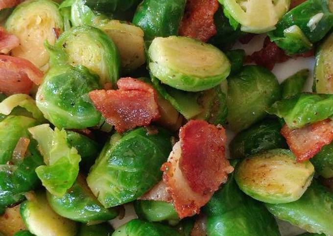 Steps to Prepare Award-winning Carmelized Bacon Brussel Sprouts