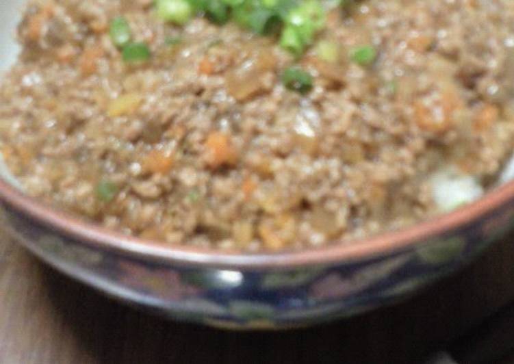 Recipe of Speedy Ground Meat and Vegetable Rice Bowl with