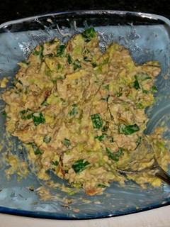 A picture of Avocado and Kippers Salad Sandwich.