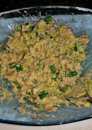 A picture of Avocado and Kippers Salad Sandwich.
