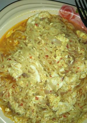 A picture of Jollof din indomie da kwai.