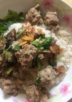 รูปของ ข้าวต้มหมูสับเห็ดหอม