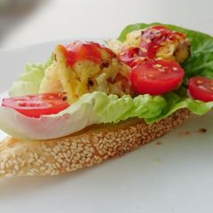 A picture of Parmesan Scrambled Egg Baquette.
