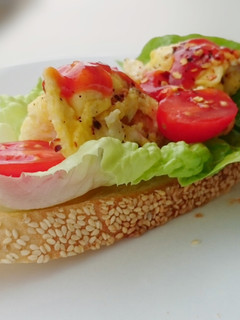 A picture of Parmesan Scrambled Egg Baquette.