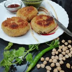 A picture of Crispie Chickpea Kebab.