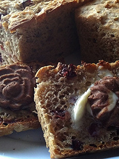 A picture of Cinnamon Raisin English Muffin Bread / Easy!!!.