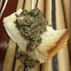 A picture of Microwave Duxelles.