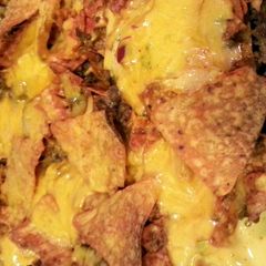 A picture of dorrito taco casserole.