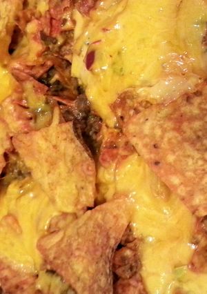 A picture of dorrito taco casserole.