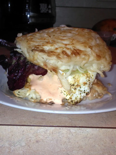 A picture of Ramen burgers.