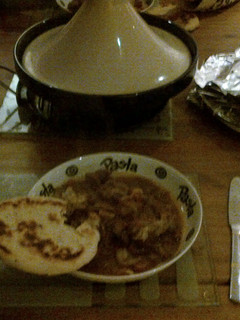 A picture of Moroccan Beef Tagine with Caramelized Onions..
