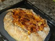 Una foto de pizza halloween