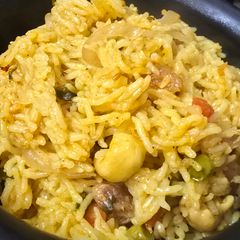 A picture of Vegetable pulao.