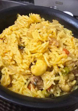 A picture of Vegetable pulao.