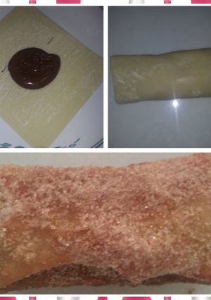 A picture of Nutella Eggrolls.