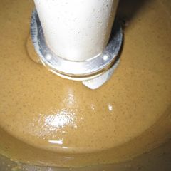 A picture of Sesame Paste in a Food Processor.