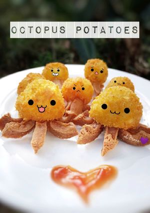 Foto resep 145. Octopus Potatoes (Kentang Karakter Gurita)