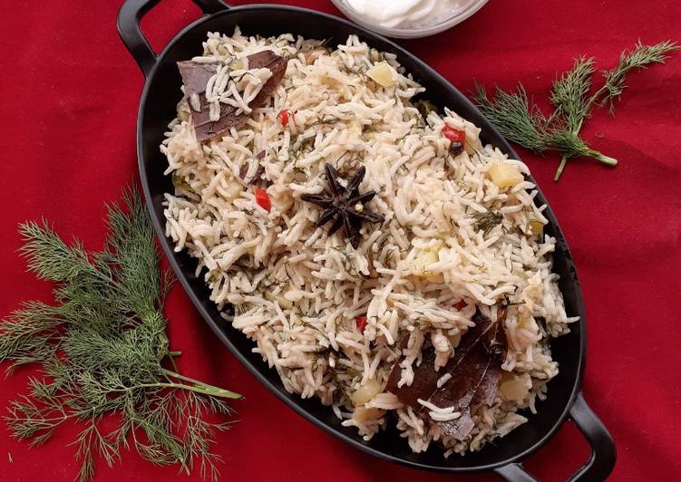 Recipe of Favorite Dill leaves Rice