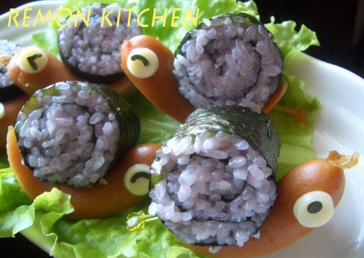 Easiest Way to Make Award-winning Sushi Roll Snails for Charaben