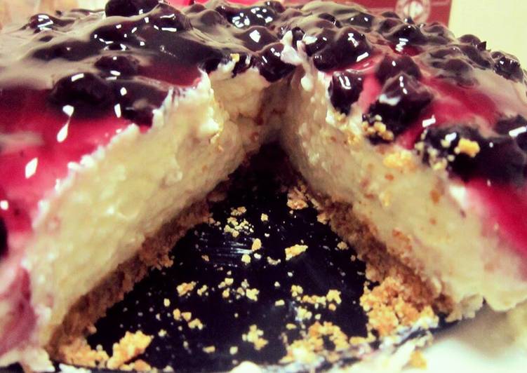 Steps to Prepare Perfect Blueberry cheese cake