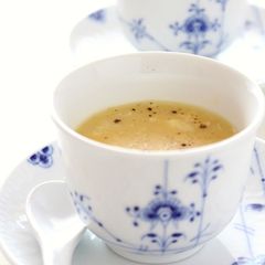 A picture of Easy 3-minute Egg Drop Soup with Fluffy Eggs.