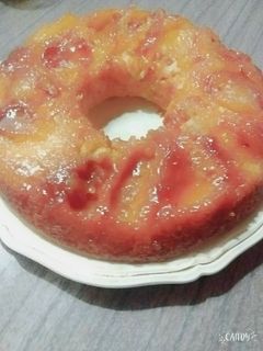 Una foto de Torta invertida de manzanas