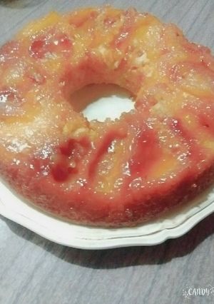 Una foto de Torta invertida de manzanas