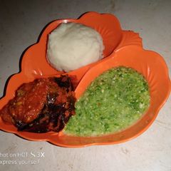A picture of Okro soup with smoke fish sauce#abjmom #MyHubFav.