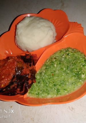 A picture of Okro soup with smoke fish sauce#abjmom #MyHubFav.