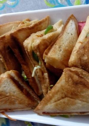 A picture of Vegetables sandwich.
