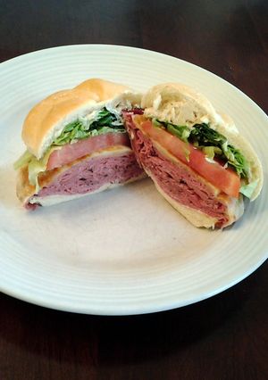 A picture of Hot Pastrami Sandwiches.