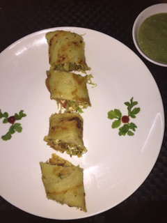 A picture of Moong dal spring rolls.